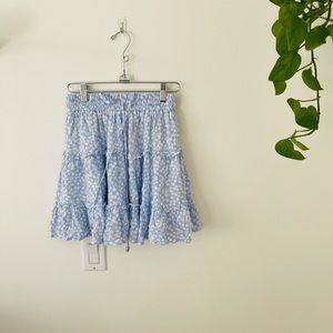 Princess Polly Mini Skirt blue Floral